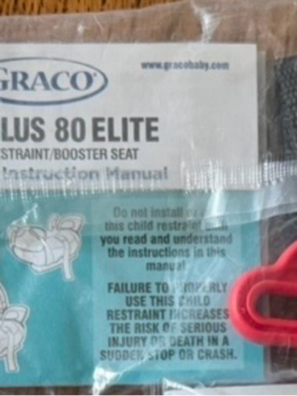 Graco Plus 80 Elite Instruction Manual & Replacement Piece